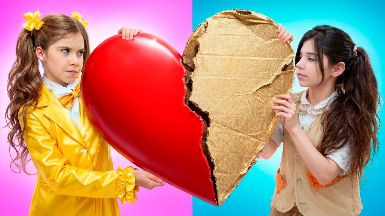  БОГАТЫЕ vs БЕДНЫЕ в День святого Валентина  БОЛЬШЕ приключений для детей.