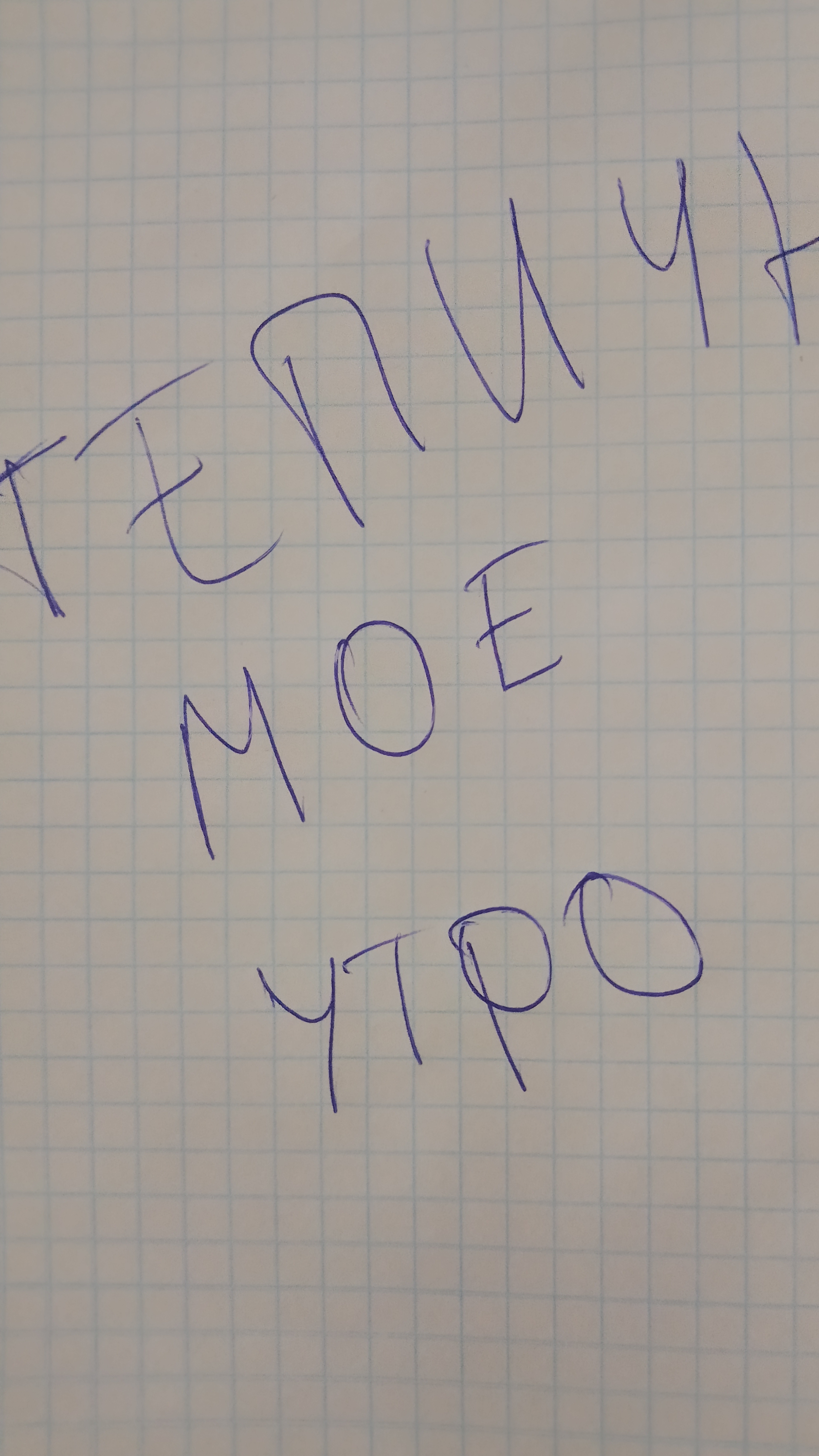 Типичное мое утро
