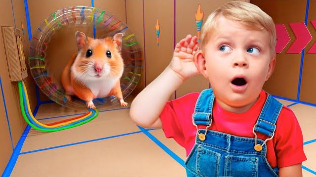 Дети в Лабиринте Хомяка | Весёлое приключение для детей