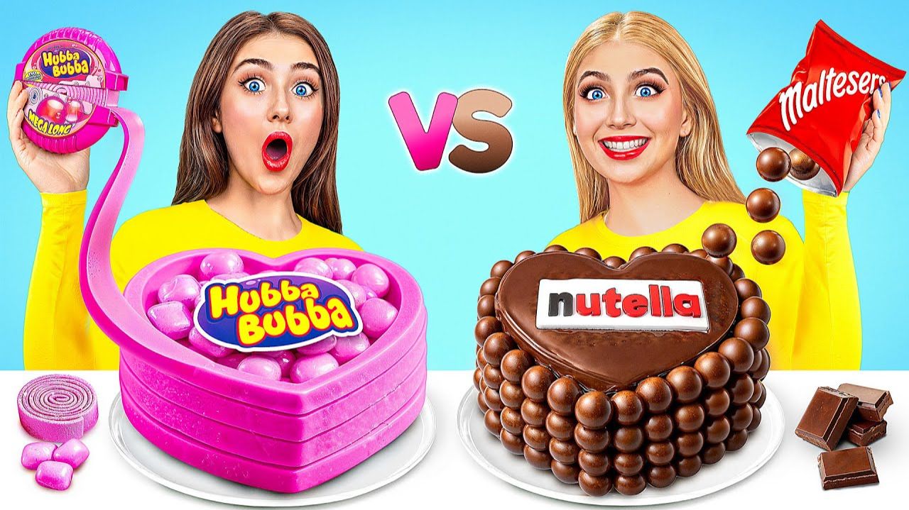 Челлендж. Шоколадная Еда Vs Настоящая еда от Bubba DO Challenge