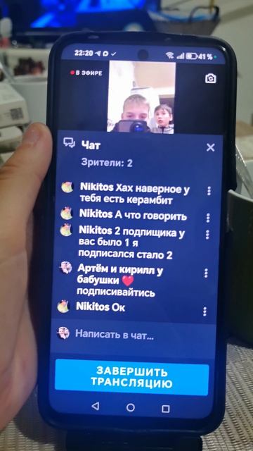 Артём и Кирилл у бабушки