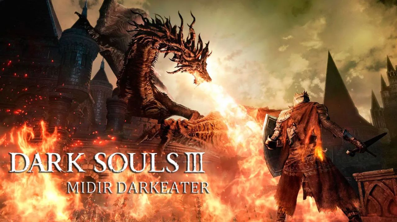 Dark Souls 3 NG лвл.58, Босс Файт - Мидир, в коопе с Nooruse