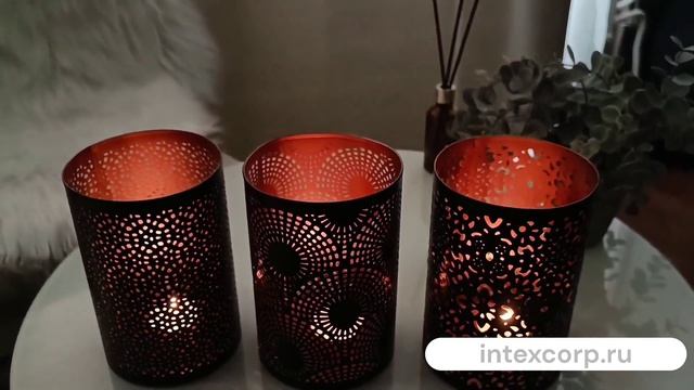 Подсвечник АЖУРНАЯ ФАНТАЗИЯ медиум модель 2 металлический 15 см A98023060-2