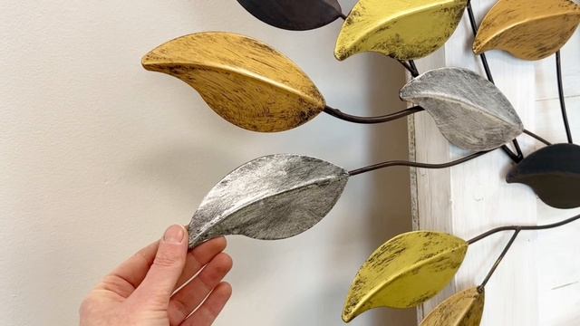 Настенное интерьерное украшение LEAF MELODY, металл, 103х91 см, 1015865