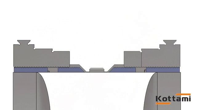 Тиски пневматические самоцентрирующиеся Kottami модифицированные