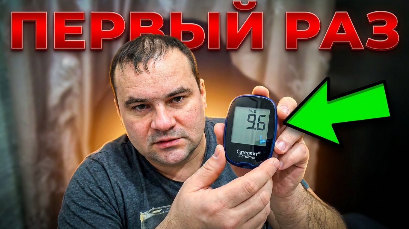 Первый раз измеряю сахар.Диабетик новичек.Сателлит Online.