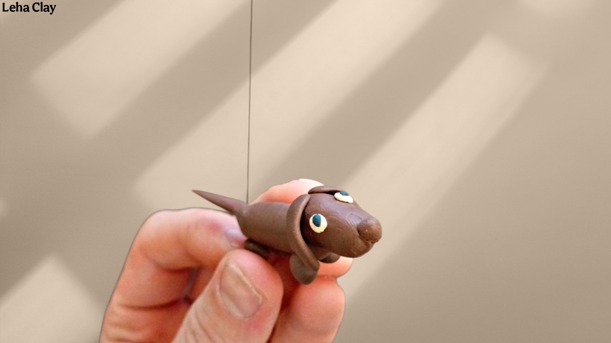 Такса из пластилина / лепим маленькую собачку таксу из пластилина/ как слепить собаку