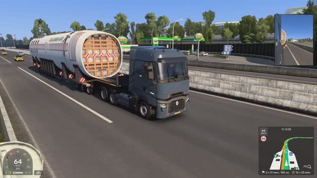 ETS2 Везу самолет Роттердам-Страсбург