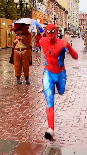 Spider-Man is rushing to the rescue #spiderman