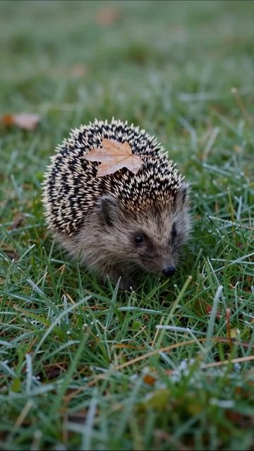 Ежик в траве: милое приключение ежик природа животные приключения