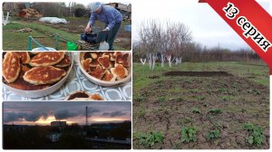 Кто первый на дачу я или дождь 😃 Пересаживаю клубнику/Покупки разные/ Пирожки с луком и яйцом. 13с.