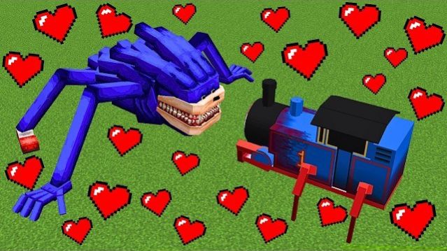 ШИН СОНИК ❤️ ТОМАС.EXE СМЕШИВАЕМ В МАЙНКРАФТЕ