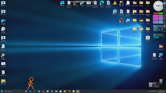 стикмен на рабочем столе! 2 часть