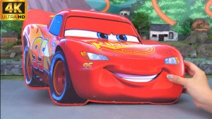 4k | Маккуин меняет цвет 🚗 Мойка Тачки! | Мультфильмы для детей