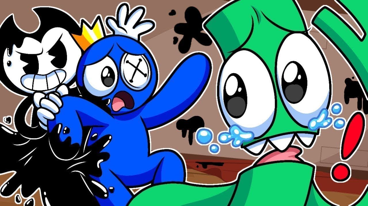 РАДУЖНЫЕ ДРУЗЬЯ - ЧЕРНИЛЬНАЯ ЛИХОРАДКА!   Poppy Playtime Rainbow Friends - Анимации на русском