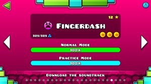 Прохождение Fingerdash с одной монеткой