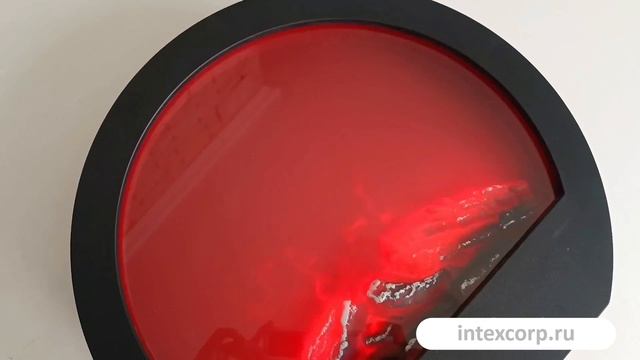 Светодиодный камин ЧЕРКЬО НЕРО с эффектом живого пламени, 33х34 см, батарейки, ASX000520