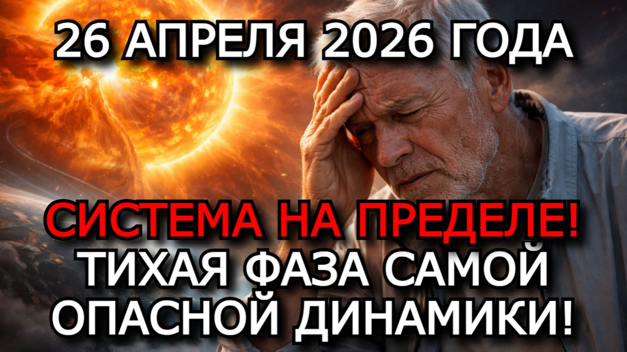 МАГНИТНЫЕ БУРИ 26 АПРЕЛЯ 2026 — K-ИНДЕКС 4–5, НОВЫЙ РОСТ АКТИВНОСТИ