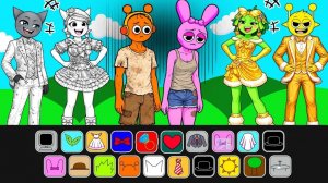 DIY Бумажные куклы СПРУНКИ в стиле моды 💛 Битва моды Богатые против Бедных! — Кто победит 🏆