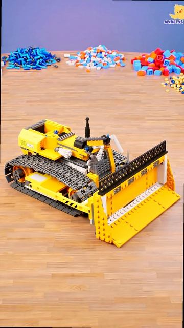 LEGO Бульдозер - Прорываясь сквозь кирпичики!