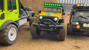 Машинки в песочнице - новая трасса с препятствиями.