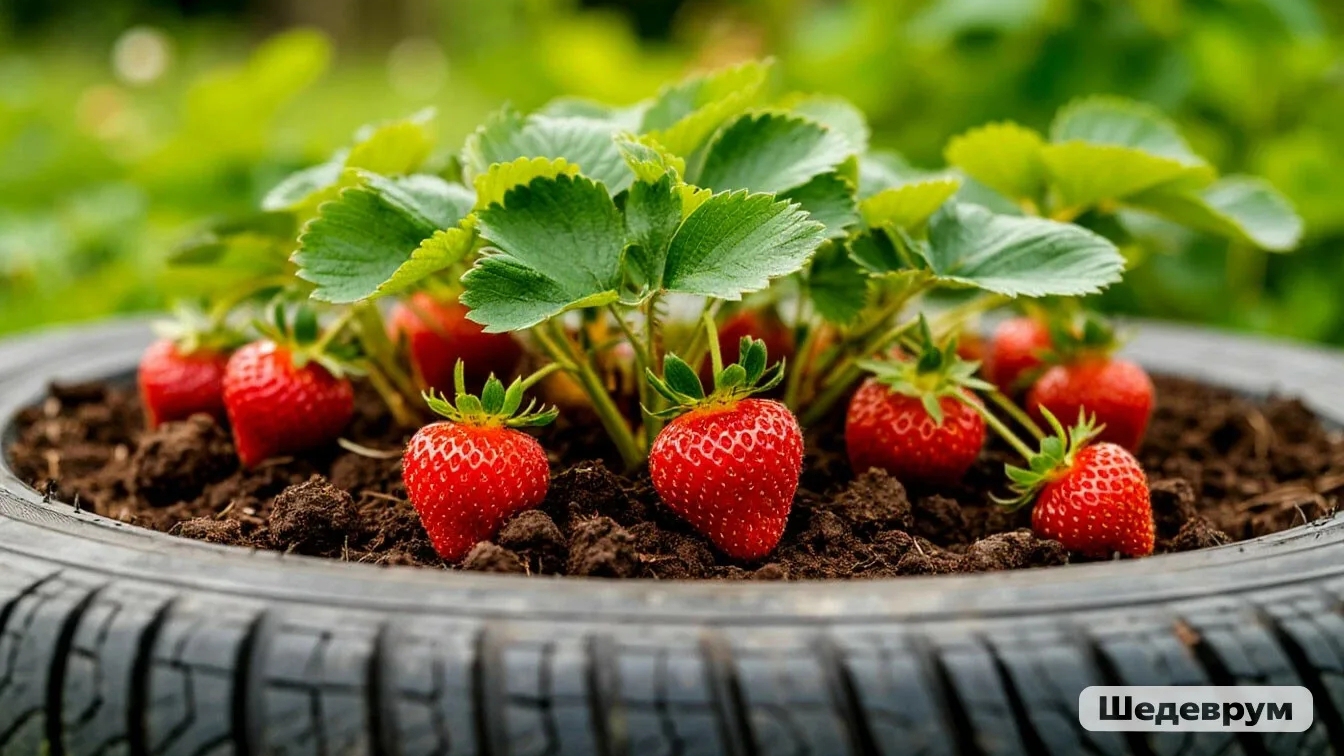 РАССАДА. (ЧУДО КЛУБНИКА). В КОВЫЧКАХ.