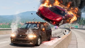 BeamNG Drive - Аварии на высокой скорости