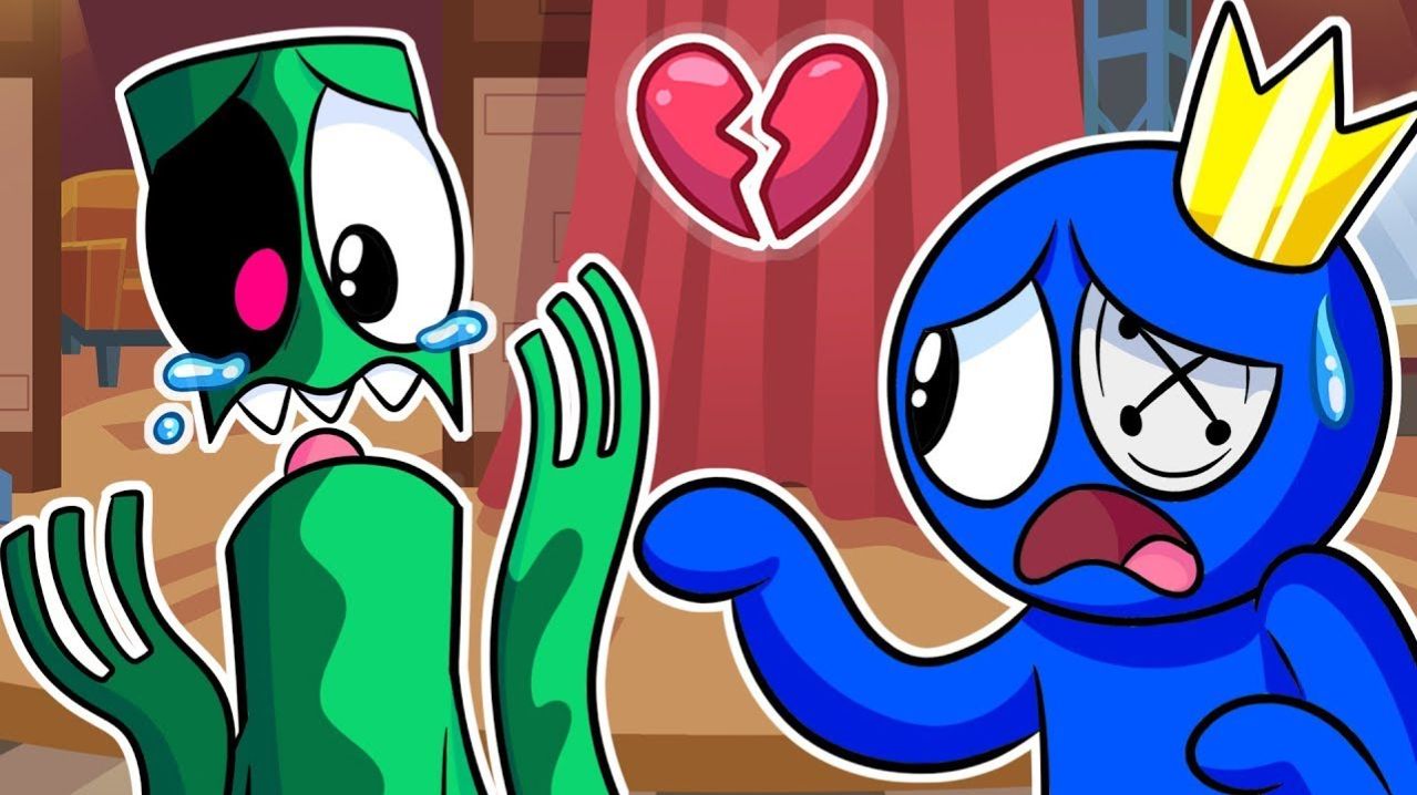 РАДУЖНЫЕ ДРУЗЬЯ - ЗЕЛЁНЫЙ ЗОМБИРОВАН!   Poppy Playtime Rainbow Friends - Анимации на русском