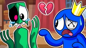 РАДУЖНЫЕ ДРУЗЬЯ - ЗЕЛЁНЫЙ ЗОМБИРОВАН!   Poppy Playtime Rainbow Friends - Анимации на русском