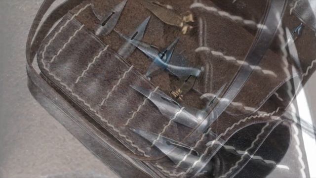 Кожаный пенал для перьев Шоколад