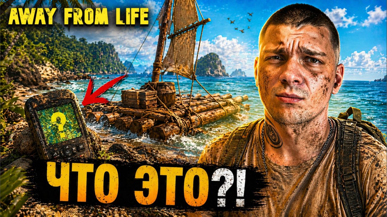 Я построил ПЛОТ и уплыл на ДРУГОЙ ОСТРОВ… там была находка! (Away From Life #2)