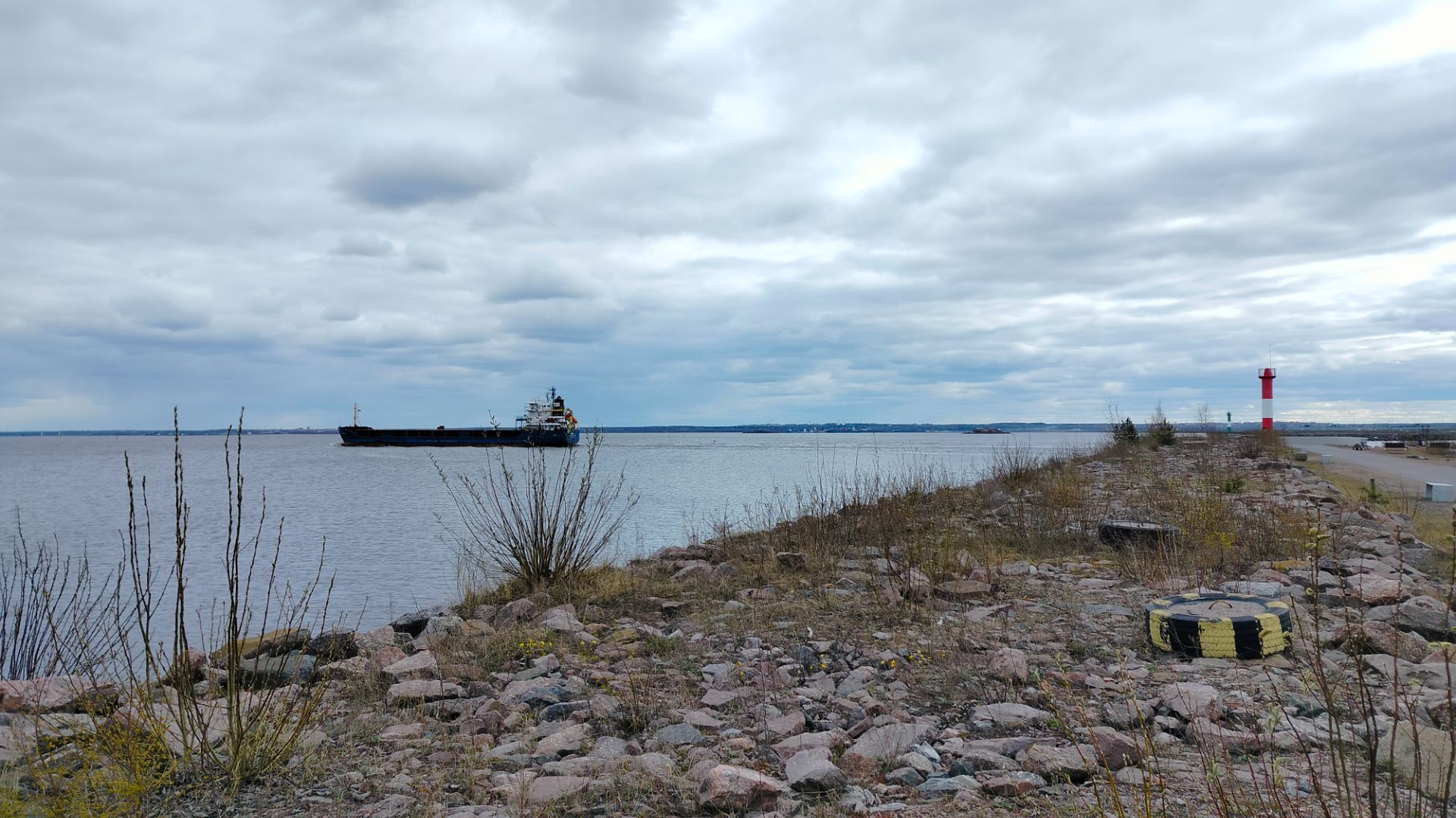 On top the battery..