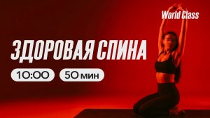 ЗДОРОВАЯ СПИНА с Дарьей Уткиной | 26 апреля 2026 Онлайн-тренировки World Class