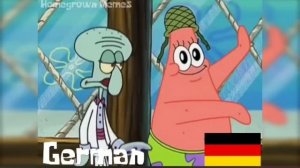 Спанч Боб на разных языках но задом наперёд