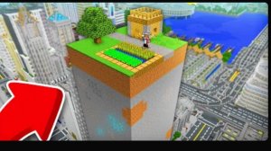 ВЫЖИВАЮ НА ЧАНКЕ В ОГРОМНОМ ГОРОДЕ В МАЙНКРАФТ