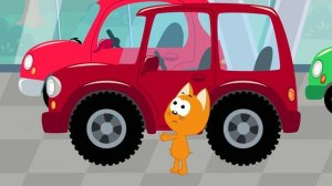 🍿 Котенок Котэ представляет - Жила-была Царевна - Песенка мультик про машинки для детей малышей