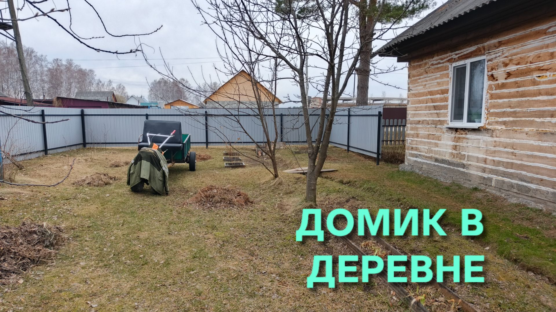 Наконец-то дождались тепла и сразу принялись за уборку участка