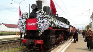 На Ставрополье прибыл ретро-поезд «Победа»