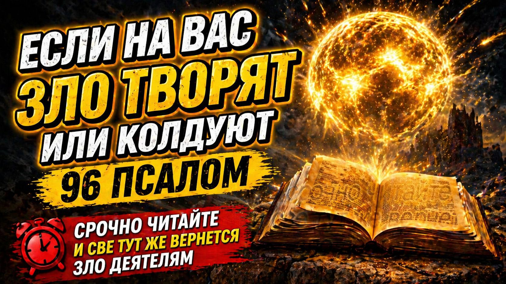 ЕСЛИ НА ВАС ЗЛО ТВОРЯТ ИЛИ КОЛДУЮТ. 96 ПСАЛОМ