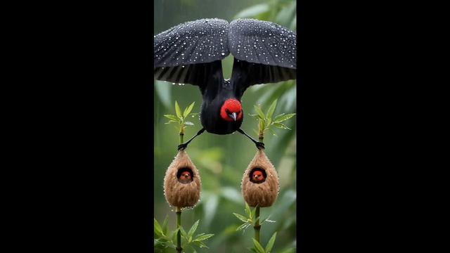 Птицы и дождь