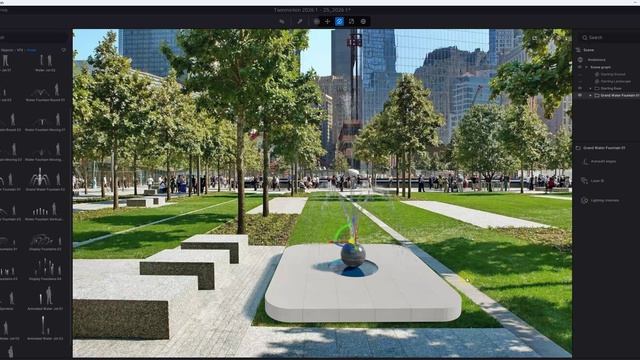 дополняем реальность по фото. Фонтаны