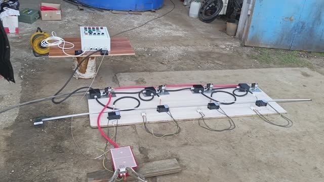 Автоматика печи полимеризации порошковой краски на 4 горелки