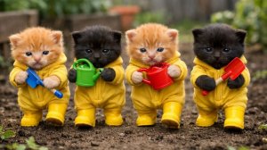 Мультики для детей. Котики танцуют и играют/видео про котиков/мультик