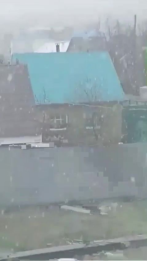 Снег в конце апреля выпал в Башкирии