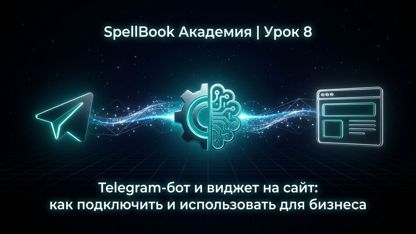 SpellBook Академия | Урок 8 | Telegram-бот и виджет на сайт: как подключить и использовать