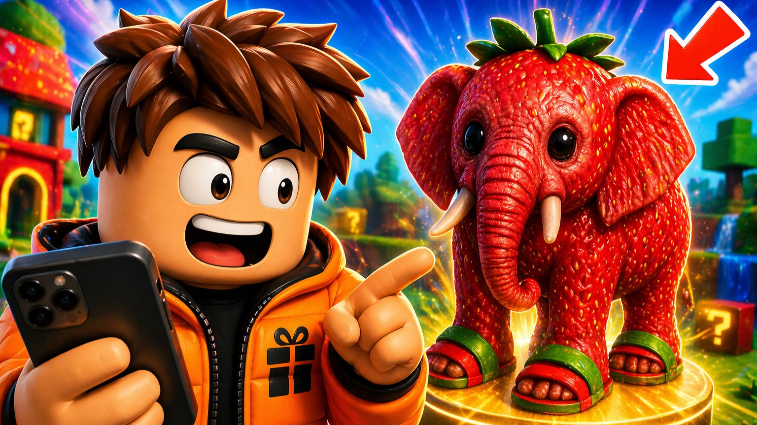 🤯 СЕКРЕТНЫЙ КЛУБНИЧНЫЙ СЛОН 🍓 МНЕ ПОВЕЗЛО?! 🐘