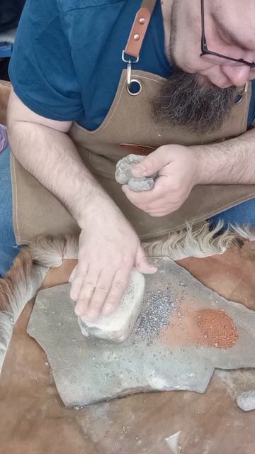 подготовка ингридиентов для керамической массы