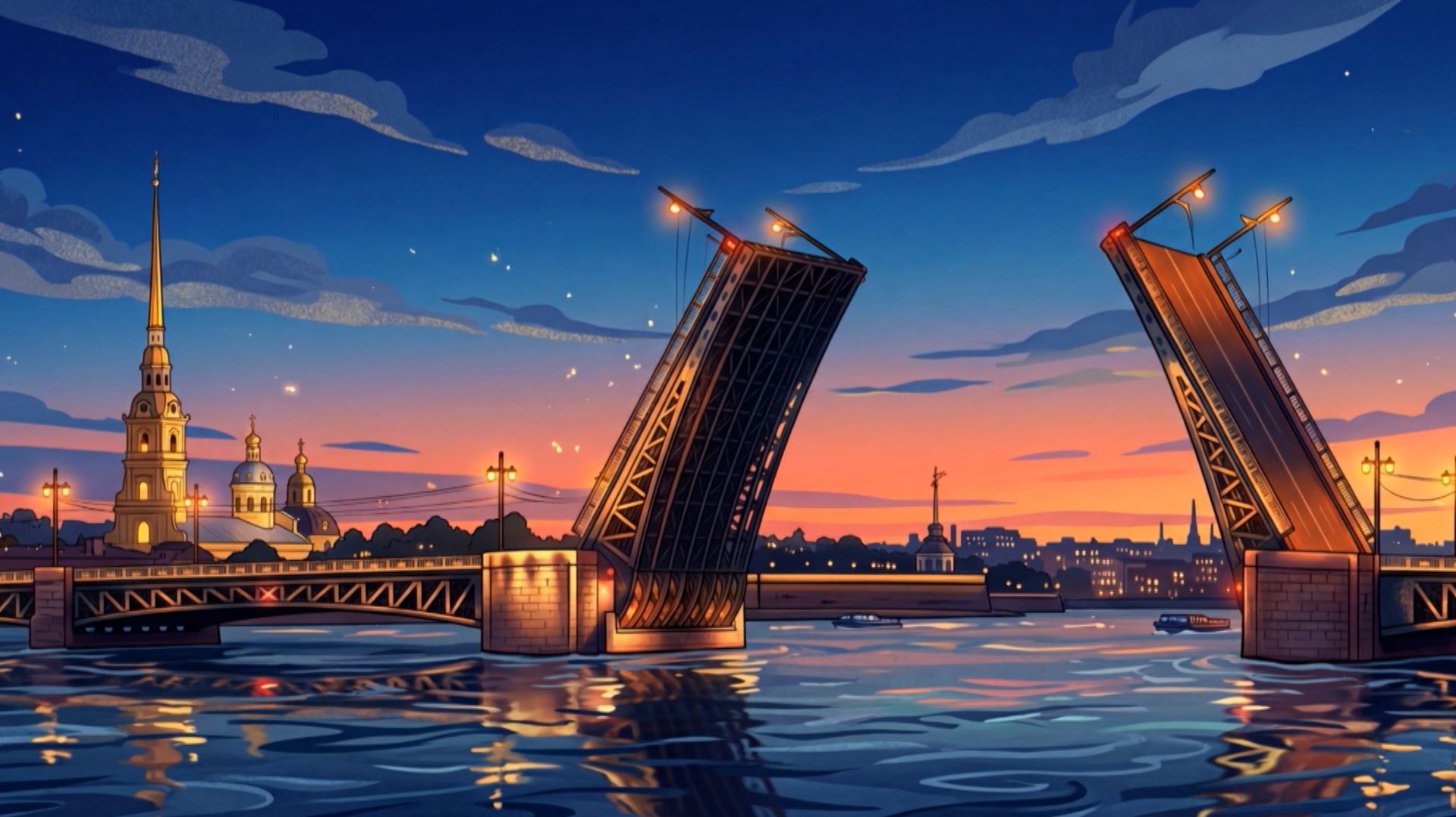 Петербургский калейдоскоп. Мосты повисли над водами