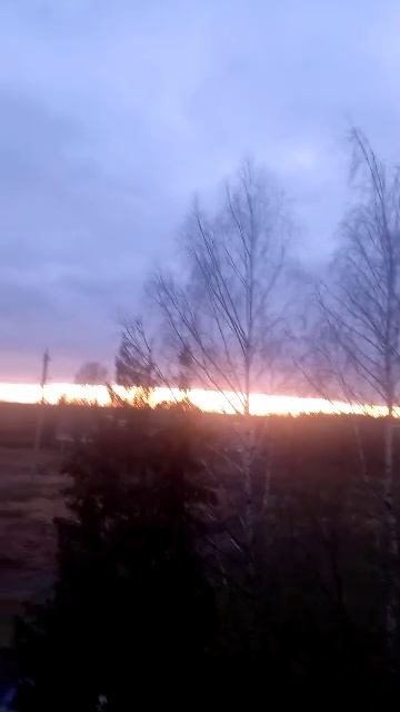 Привет мои  сладкие , обалденно красивый закат