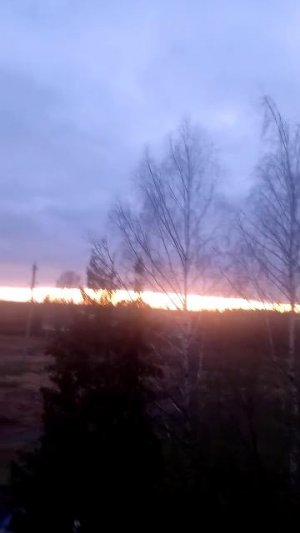Привет мои  сладкие , обалденно красивый закат